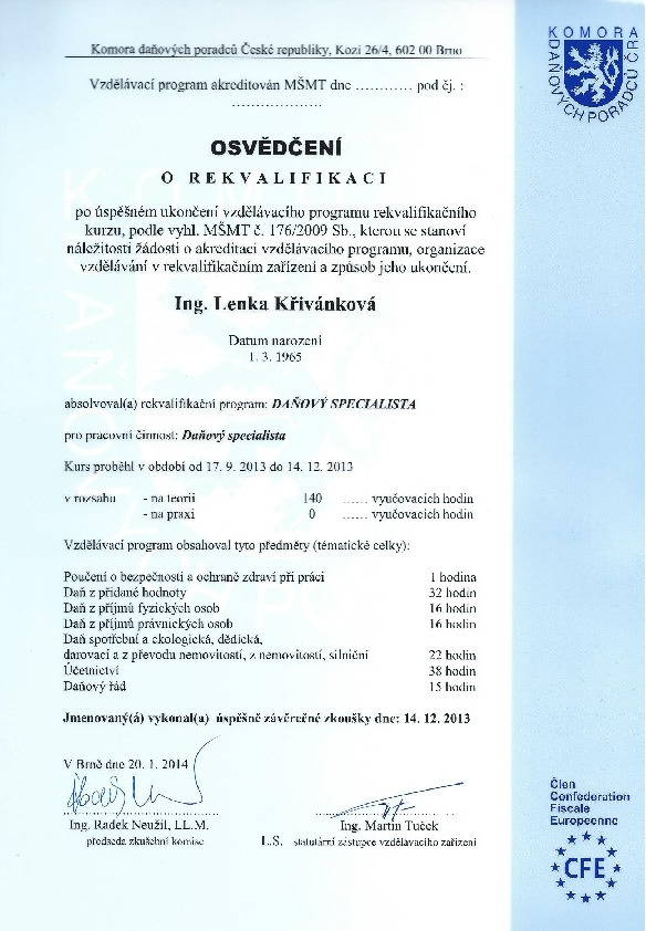 Ing. Lenka Křivánková