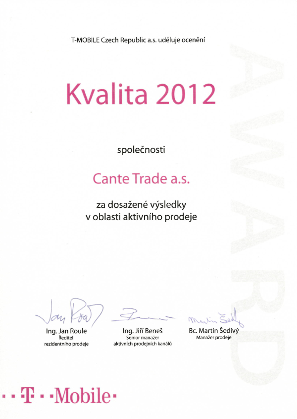 CANTE TRADE a.s.